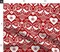 Scandinavian Birds Hearts Holidays Christmas Nordic Folk Art Classic Traditional Red And White Folk Art Christmas Primitive Holly Leaves Stars Custom Printed Fabric by Spoonflower Various Fabrics by the Yard or Fat Quarter